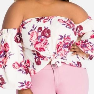 Tube Flowered Blouse